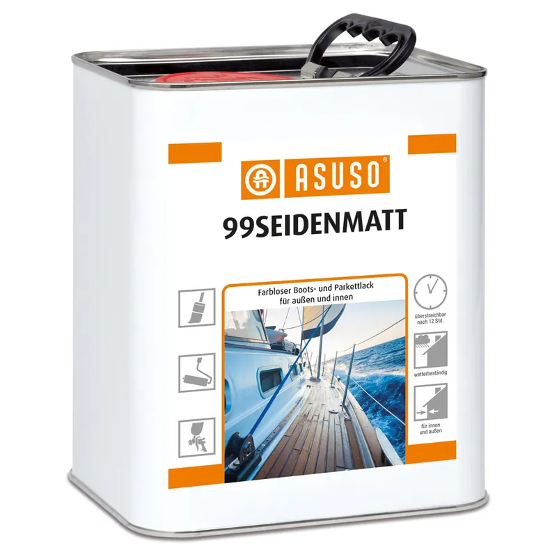 99seidenmatt, Boots-Klarlack-0,75 Liter Saisonangebot