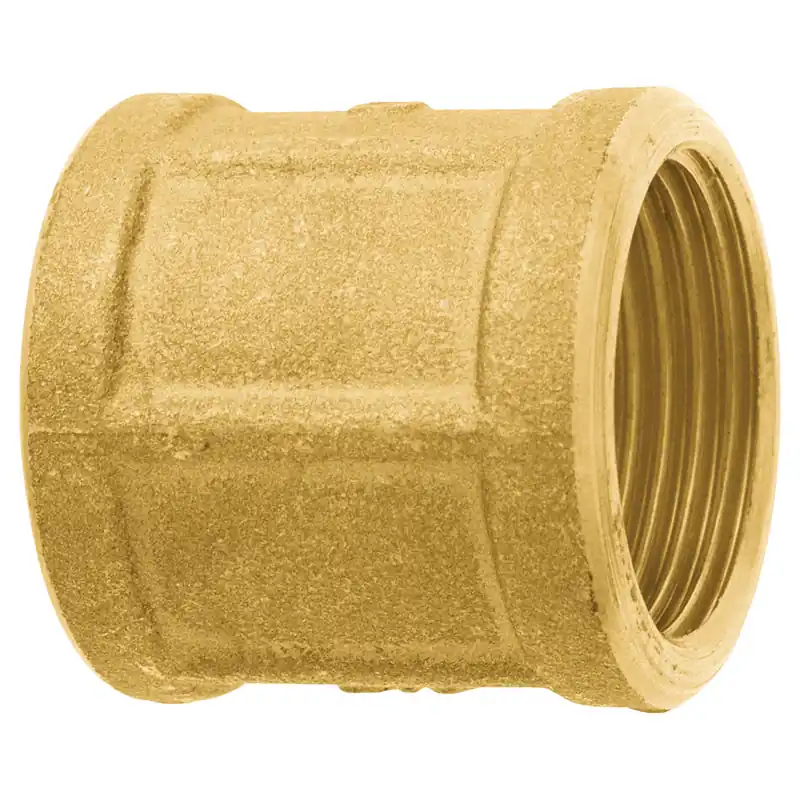 Gewindemuffe durchgehend, Messing- Neu