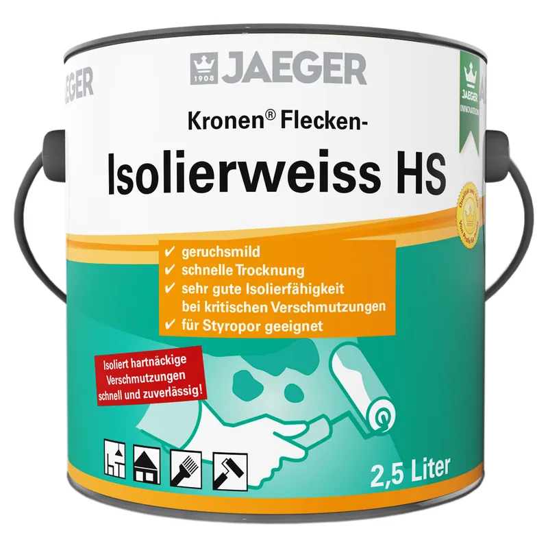 123 Kronen Flecken-Isolierweiss HS-0,375 Liter Markenware