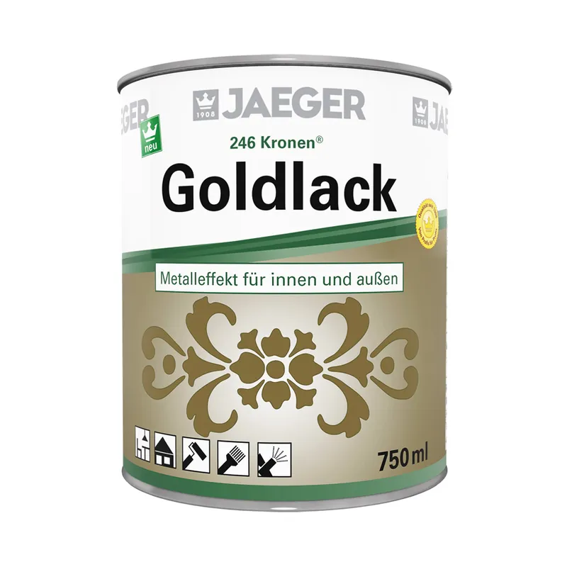 246 Kronen Goldlack-Gold Abverkauf