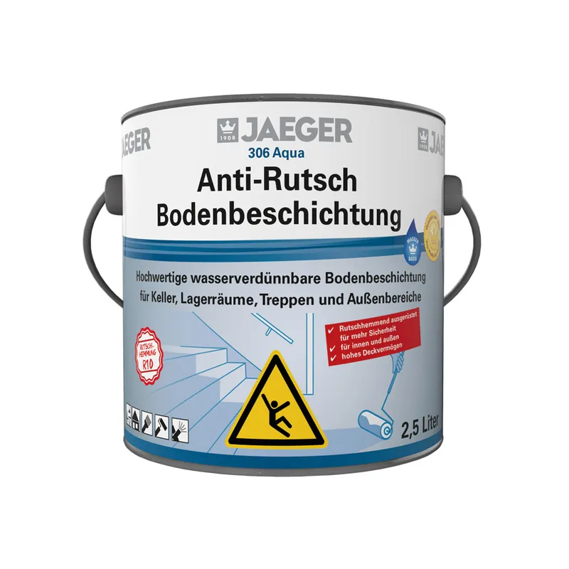 306 Aqua Anti-Rutsch Bodenbeschichtung-RAL 7001 silbergrau Sale
