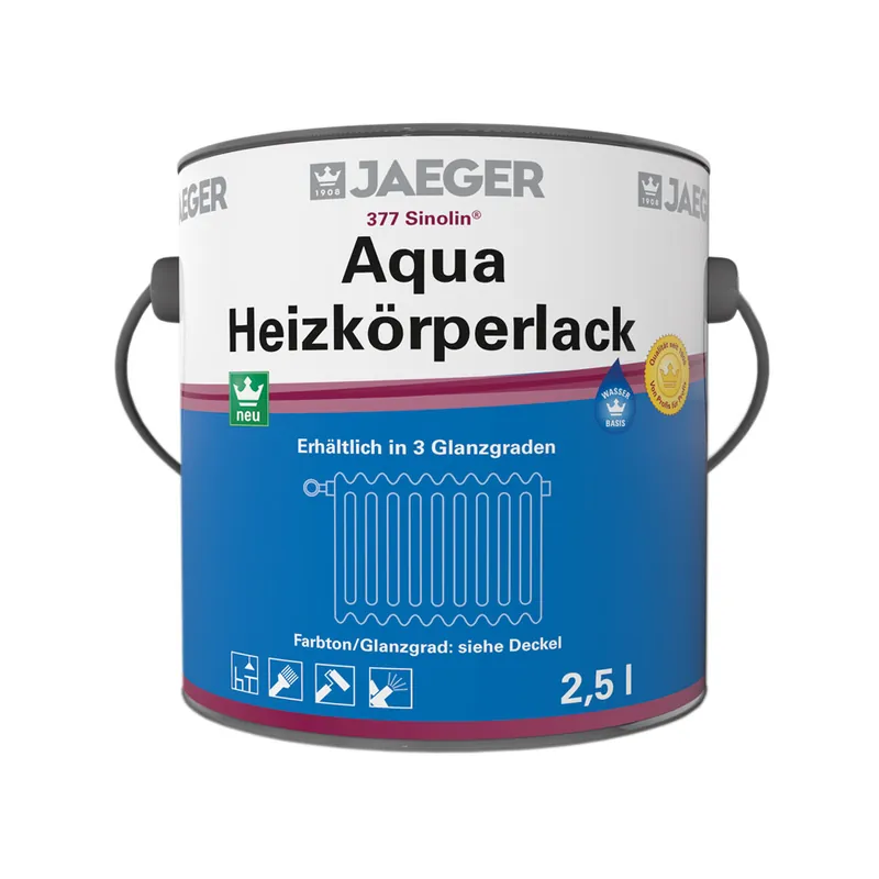 377 Aqua Heizkörperlack weiß-matt Kostenloser Rückversand