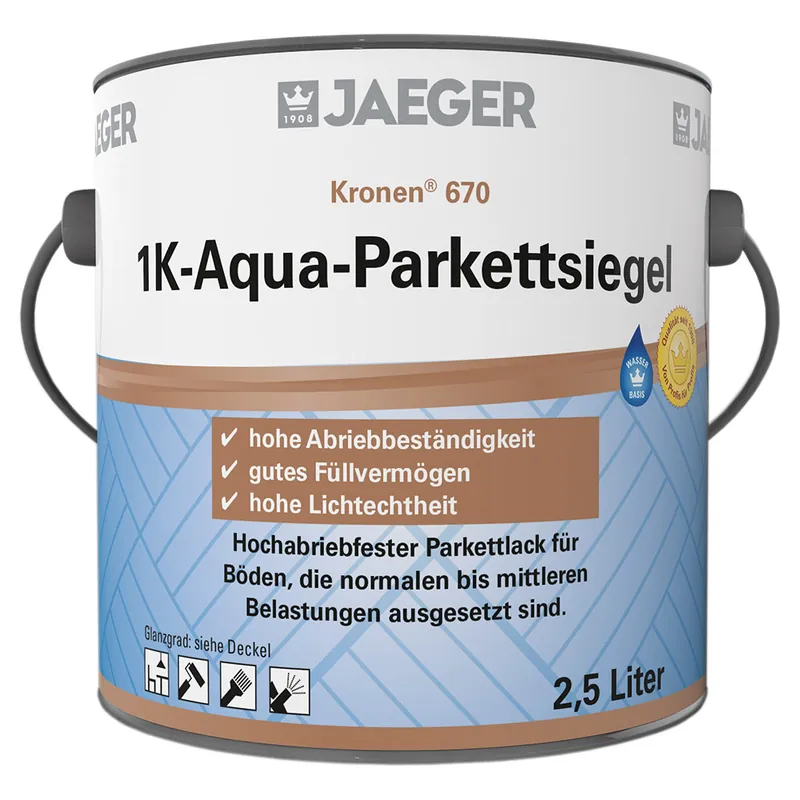 670 Kronen 1K Aqua Parkettsiegel-seidenglänzend Saisonangebot