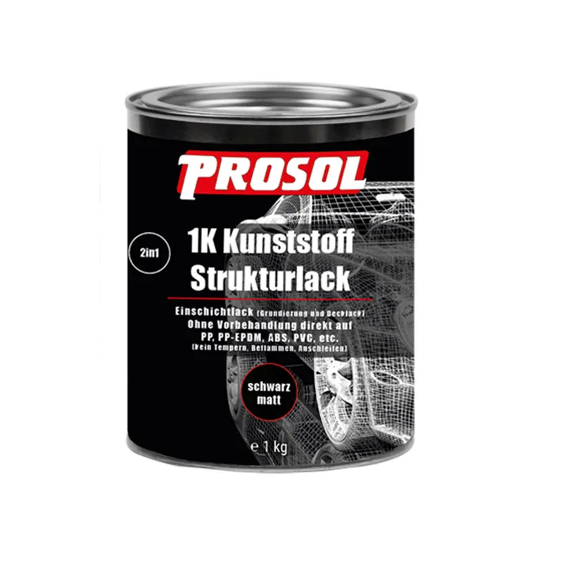 1K Kunststoff Strukturlack, 2in1-1,0 kg Finale Aktion