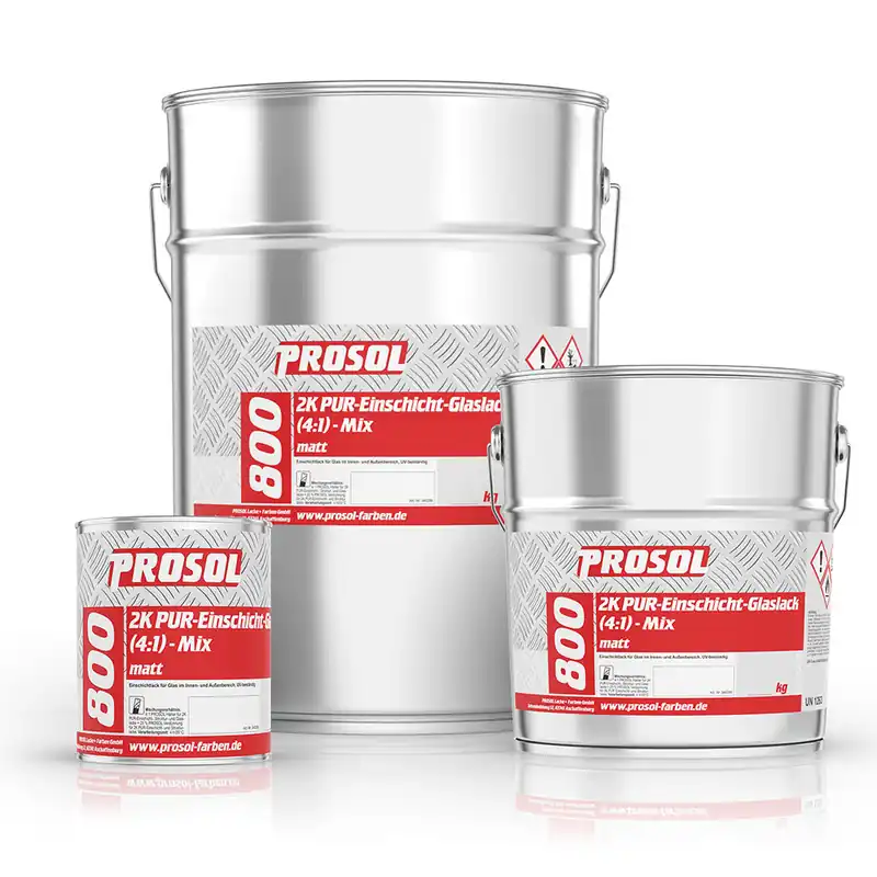 Top-Angebot 2K PUR-Einschicht-Glaslack 800 (4:1) - Mix-1,0 kg