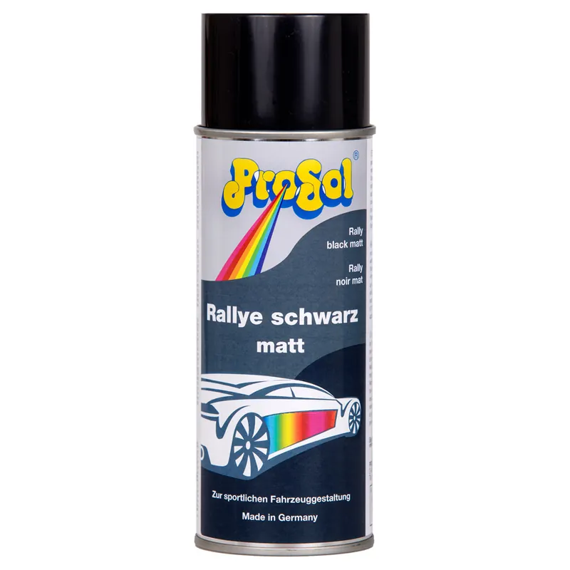 1K Lack schwarz matt "Rallye" Spray- Garantierte Lieferung
