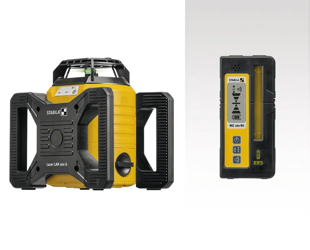 STABILA Rotationslaser-Set LAR 160 G, 4-teilig Kostenloser Rückversand