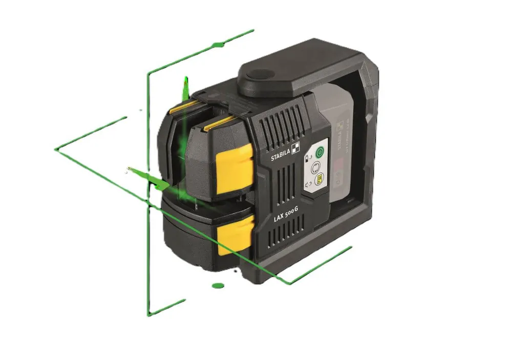 STABILA Kreuzlinien-Lot-Laser-Set LAX 500 G 7-teilig Zertifiziert