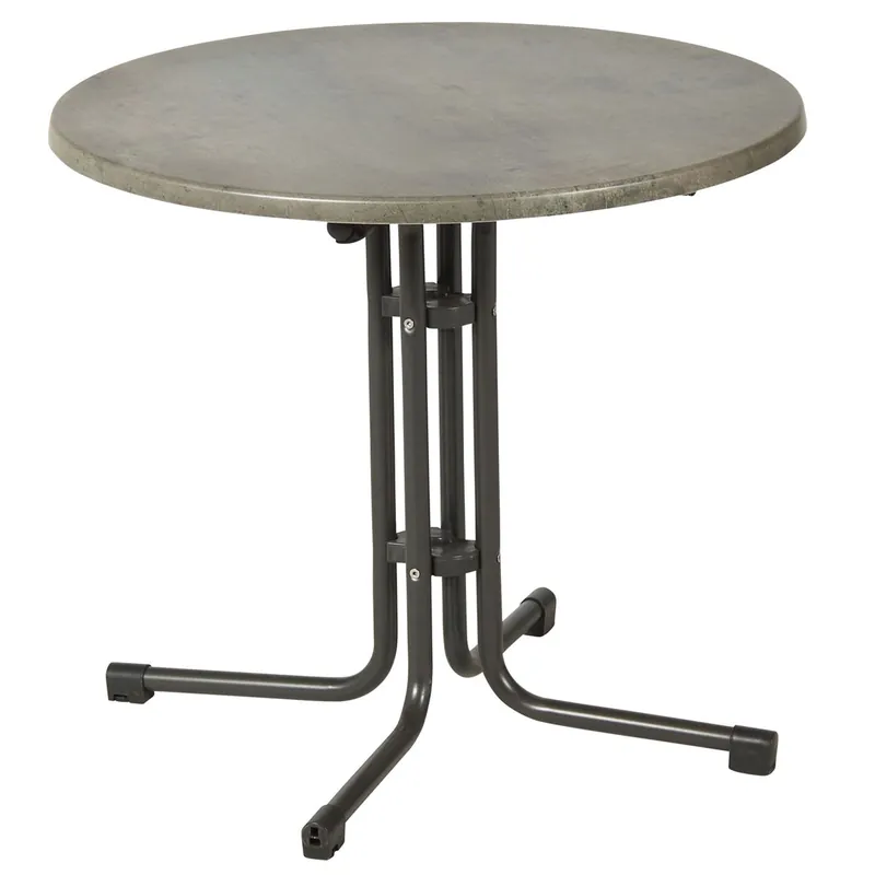 acamp Tisch Piazza Durchmesser 80 cm klappbar anthrazit/cemento Saisonangebot