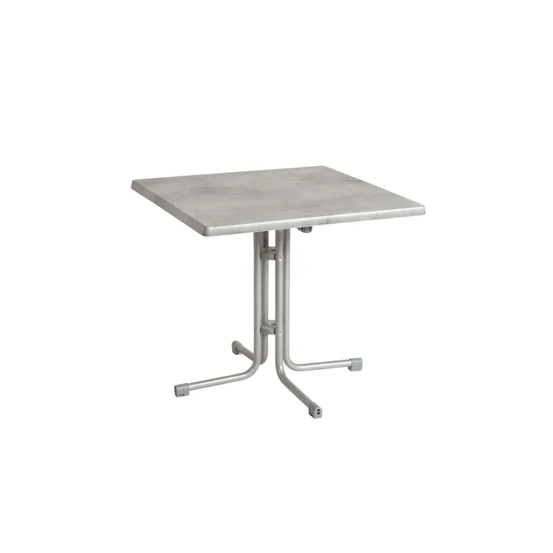Expressversand acamp Tisch Piazza 70 x 70 cm platin/cemento grigio