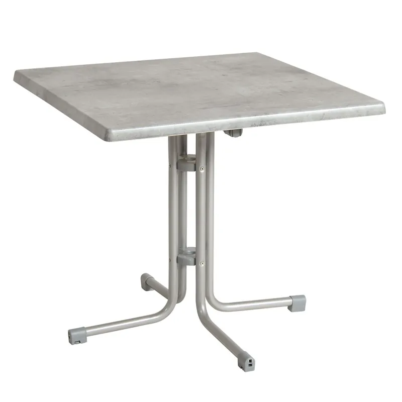 acamp Tisch Piazza 80 x 80 cm platin/cemento grigio Aktuell