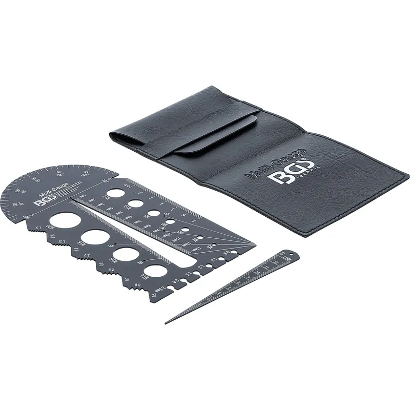 BGS Schrauben- und Gewindeschablone metrisch M3 - M20, 0,5 - 13,00 mm - 74247 Neuheit